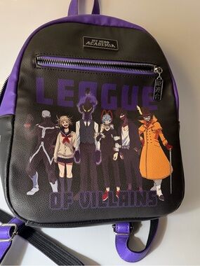 My Hero Academia Villains Mini Backpack - Black & Purple